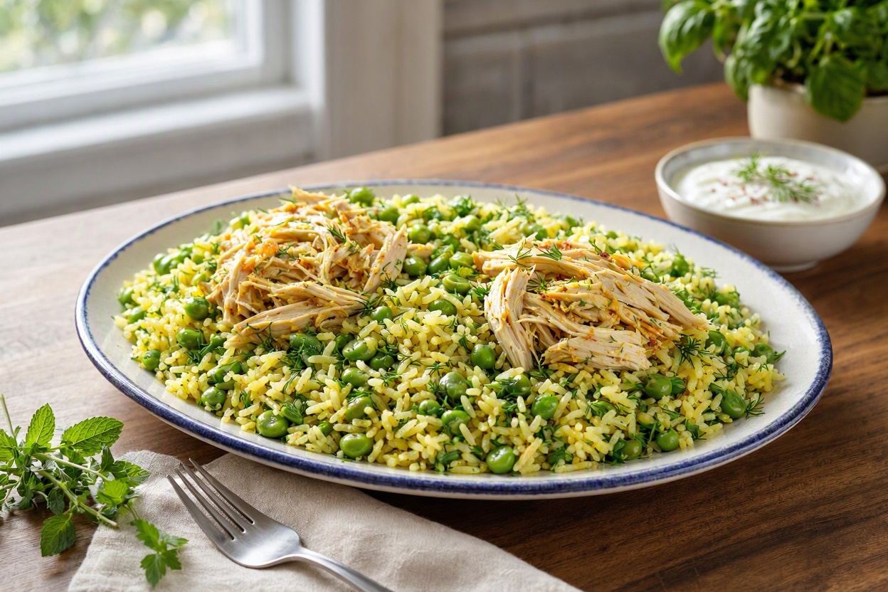 طرز تهیه باقالی پلو با مرغ ریش ریش؛ یک پلوی اصیل و مجلسی