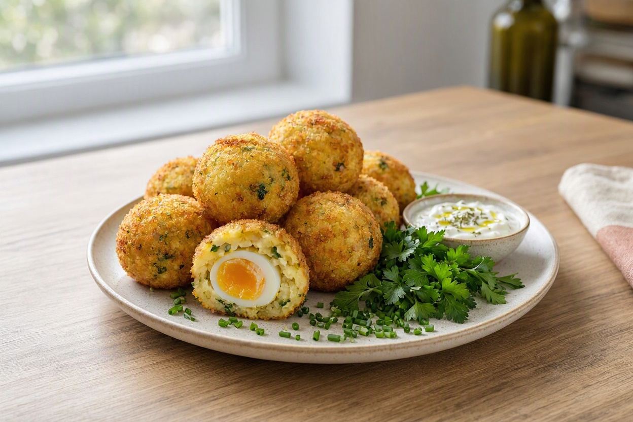 طرز تهیه نرگسی سیب زمینی؛ سوخاری و خوشمزه