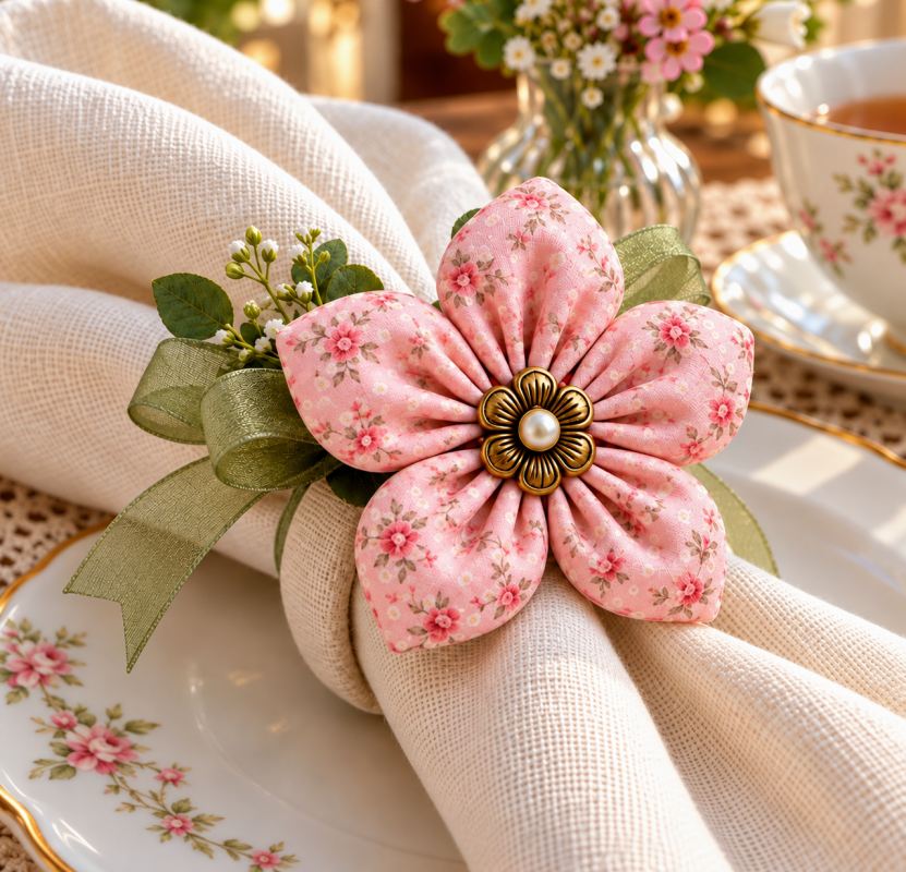 با چند تکه پارچه، گل های تزیینی لاکچری بساز؛ ۶ مرحله ساده و کلی ایده جذاب!
