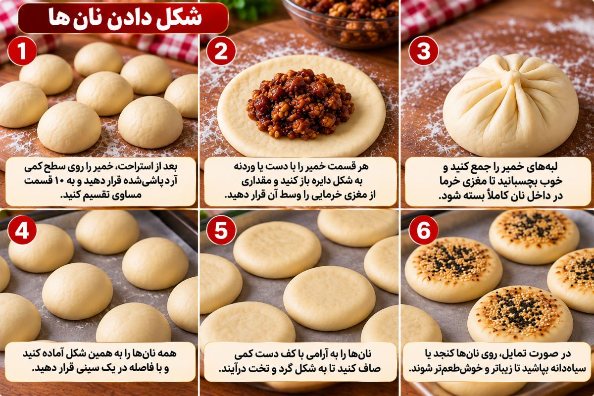 طرز تهیه نان خرمایی تابه ای؛ نرم و خوشمزه بدون فر و با مواد ساده