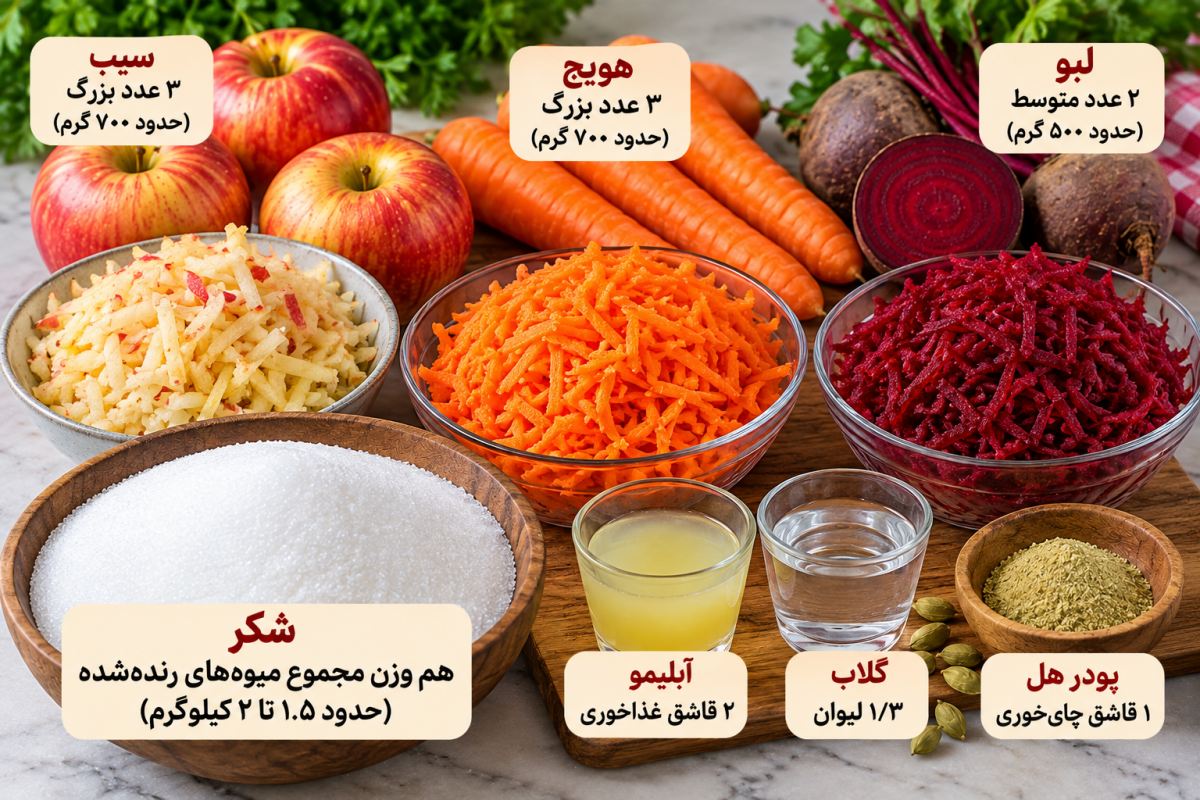 طرز تهیه مربای پاییزی با سه میوه ساده: خوش رنگ تر از مرباهای بازاری