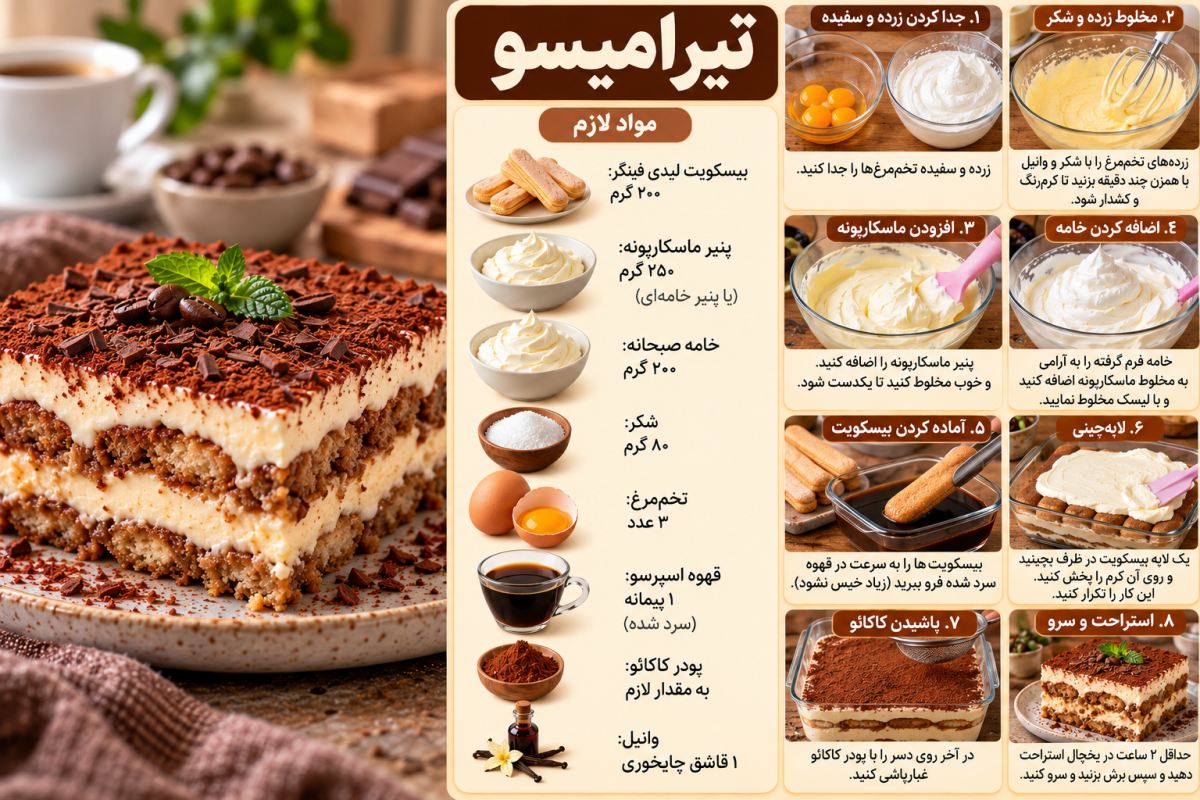 طرز تهیه ۷ دسر خوشمزه و پرطرفدار؛ از ساده و خانگی تا شیک و مجلسی