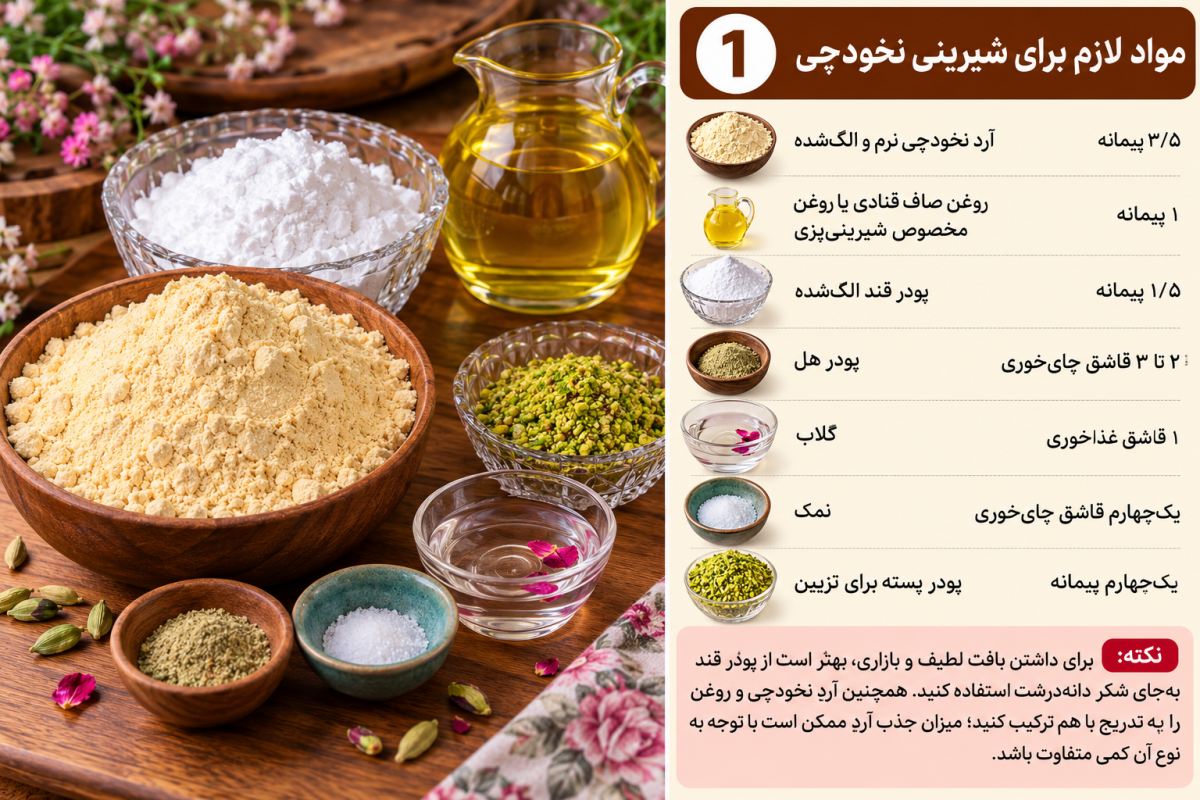 «طرز تهیه شیرینی نخودچی بدون فر؛ ترد و خوشمزه مثل قنادی!»