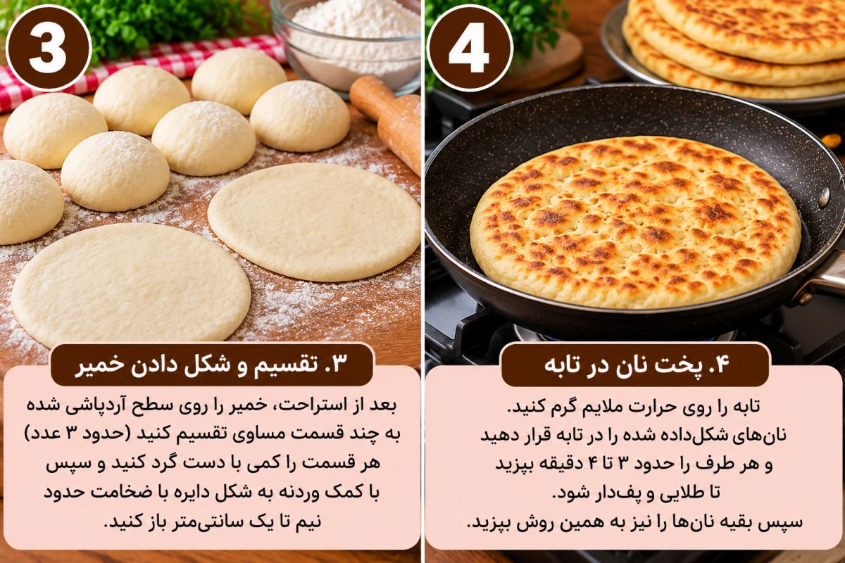 طرز تهیه نان ماستی بدون فر؛ نرم و خوشمزه مثل نان های نانواییاخبار