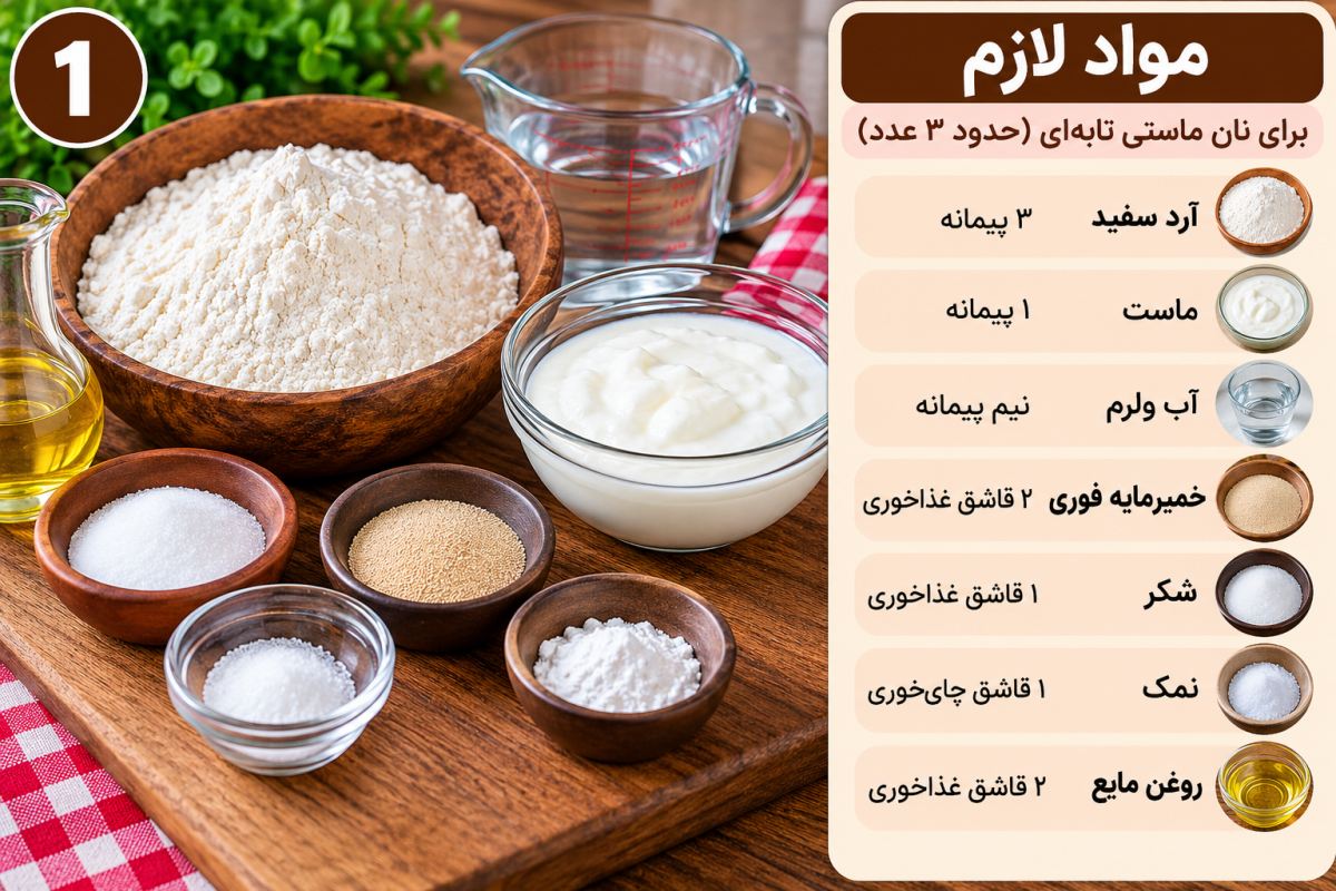 طرز تهیه نان ماستی بدون فر؛ نرم و خوشمزه مثل نان های نانواییاخبار