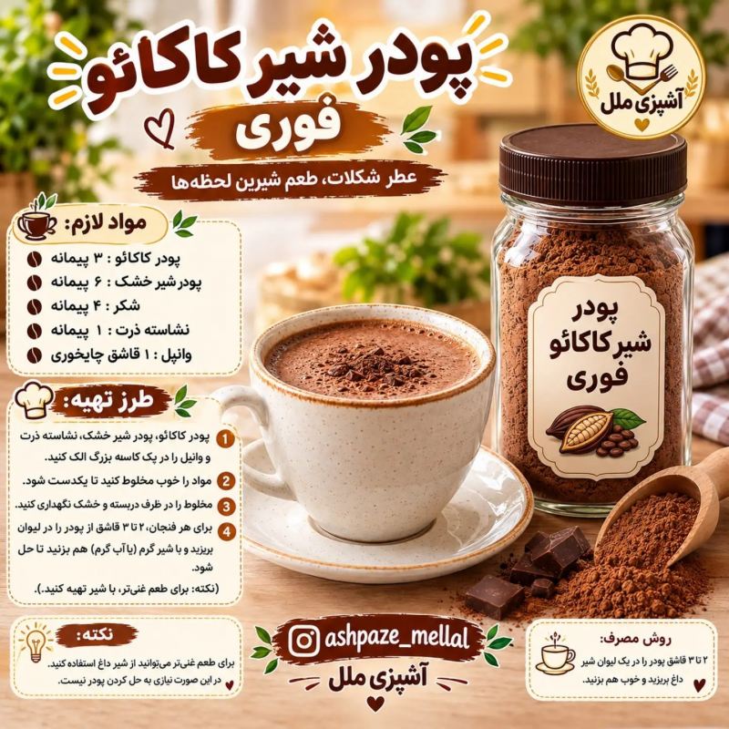 طرز تهیه ۷ مدل پودر قهوه کافی شاپی در خانه؛ از کاپوچینو و موکا تا نسکافه خامه ای
