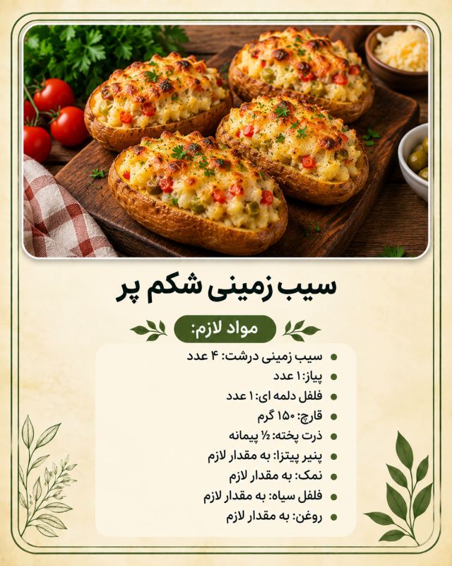 طرز تهیه ۱۰ غذای ارزان با سیب زمینی برای شام؛ ساده و سیرکننده
