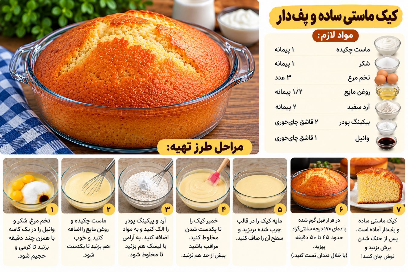 آموزش ۵ مدل کیک خانگی برای عصرانه؛ با مواد اولیه در دسترس