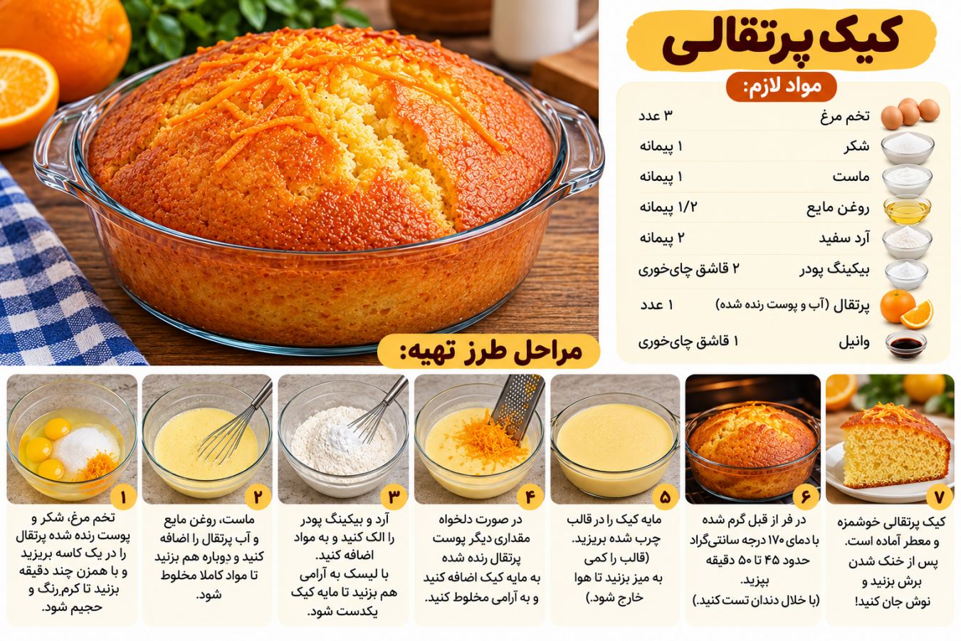 آموزش ۵ مدل کیک خانگی برای عصرانه؛ با مواد اولیه در دسترس