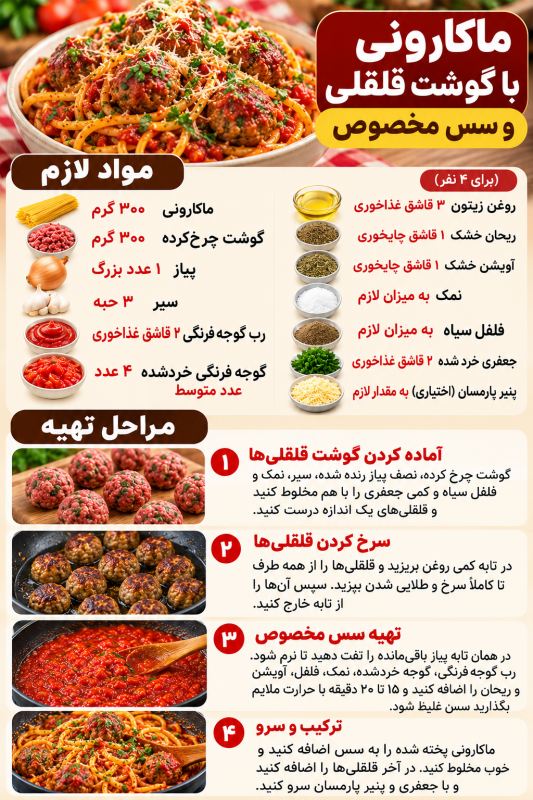 طرز تهیه ۴ مدل ماکارونی با سس های خوشمزه؛ ایده هایی برای تنوع غذایی