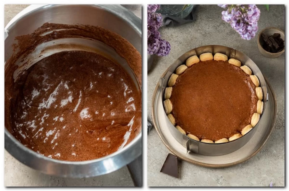 کیک لیدی فینگر شکلاتی