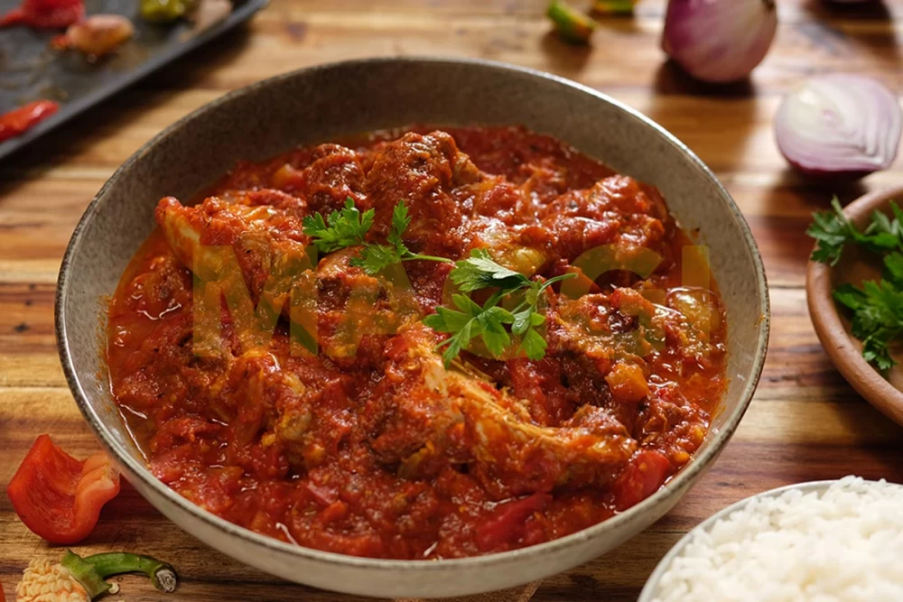 خورش مرغ لبویی