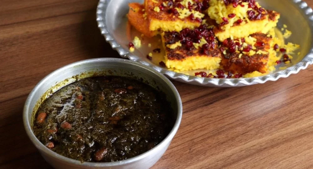 خورش سبزی بدون گوشت