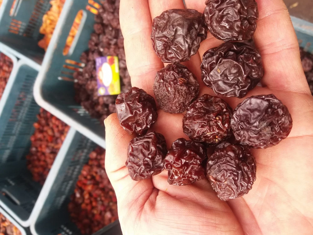 مراحل خشک کردن گوجه سبز