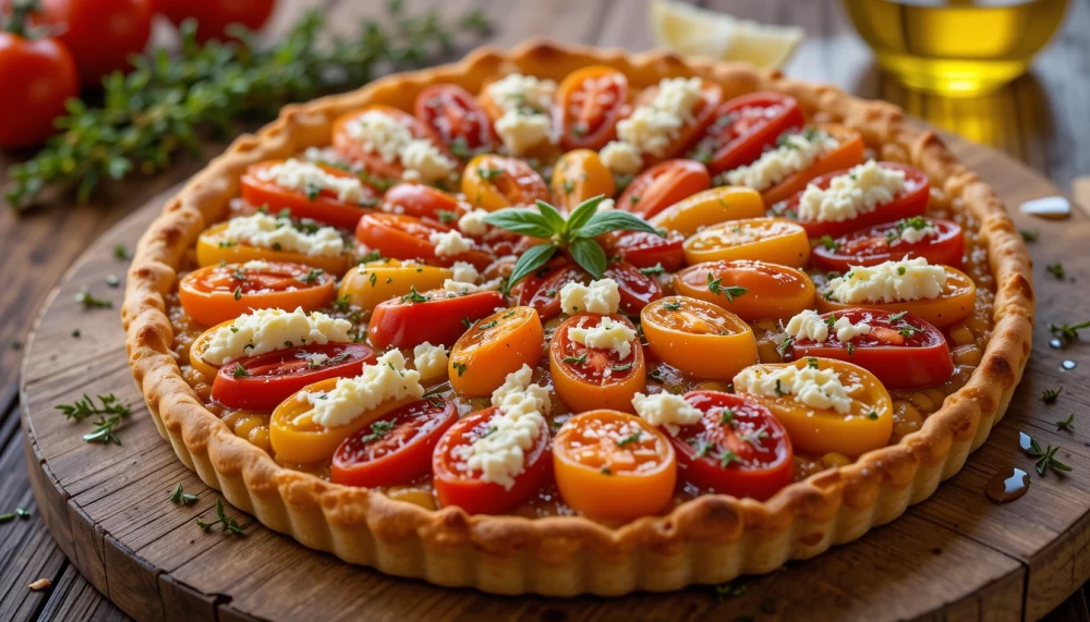 تارت گوجه فرنگی