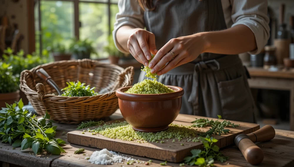 نمک سبز خانگی