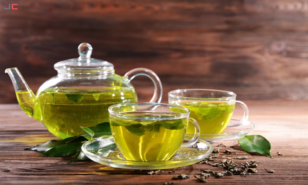  چای سبز با لیمو 