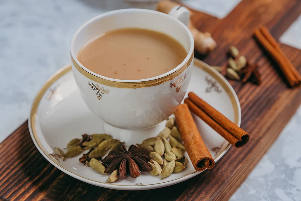  چای ماسالا با شیر نارگیل