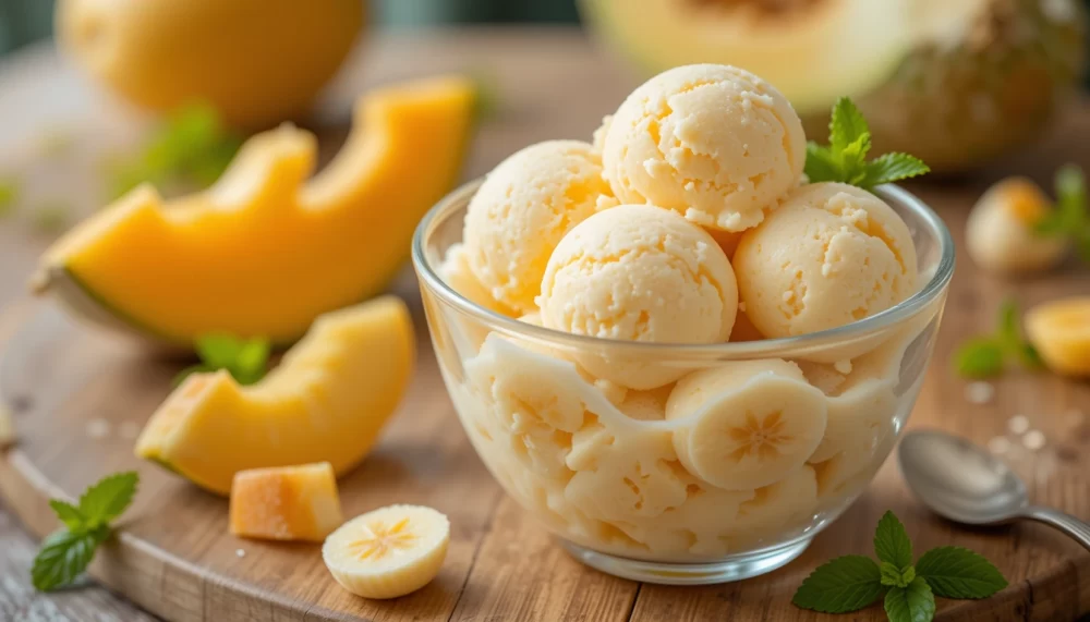 بستنی موز و طالبی