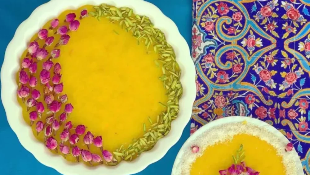 روش پخت کاچی زعفرانی