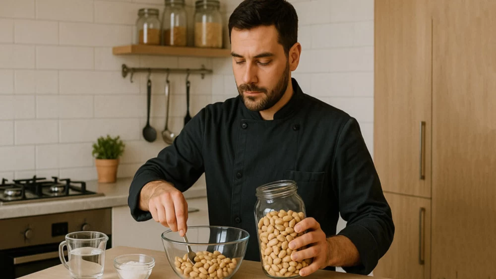 بادام زمینی سرکه ای