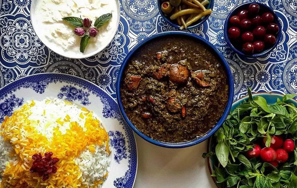 قرمه سبزی با ریحان