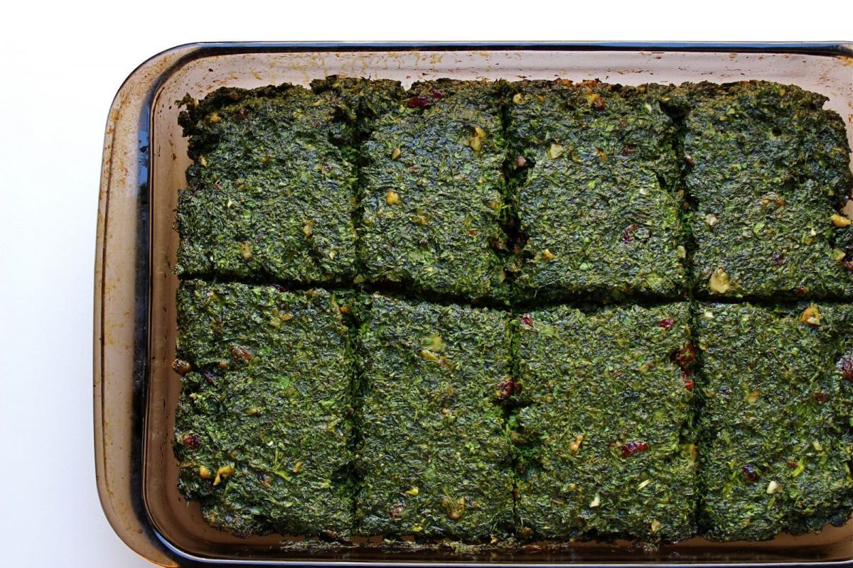 شل شدن مایه کوکو سبزی 