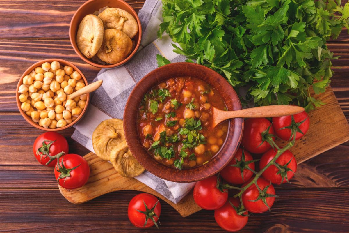 آبگوشت گیاهی بدون گوشت