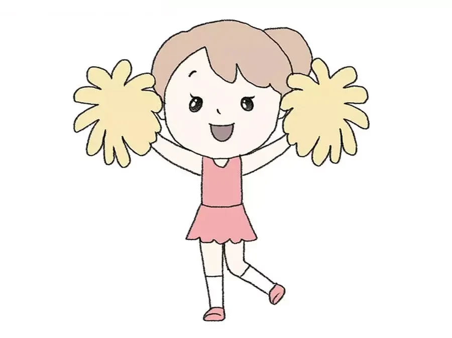نقاشی دختر شاد