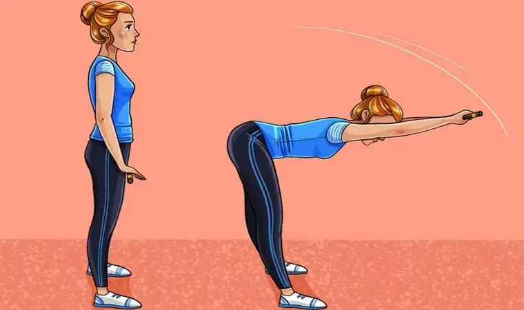 تمرین با چوب برای انعطاف کمر