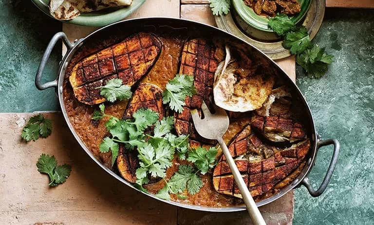 لیست غذا با بادمجان