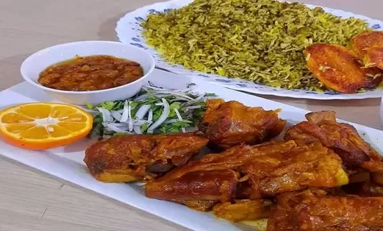 کالری چلو گوشت