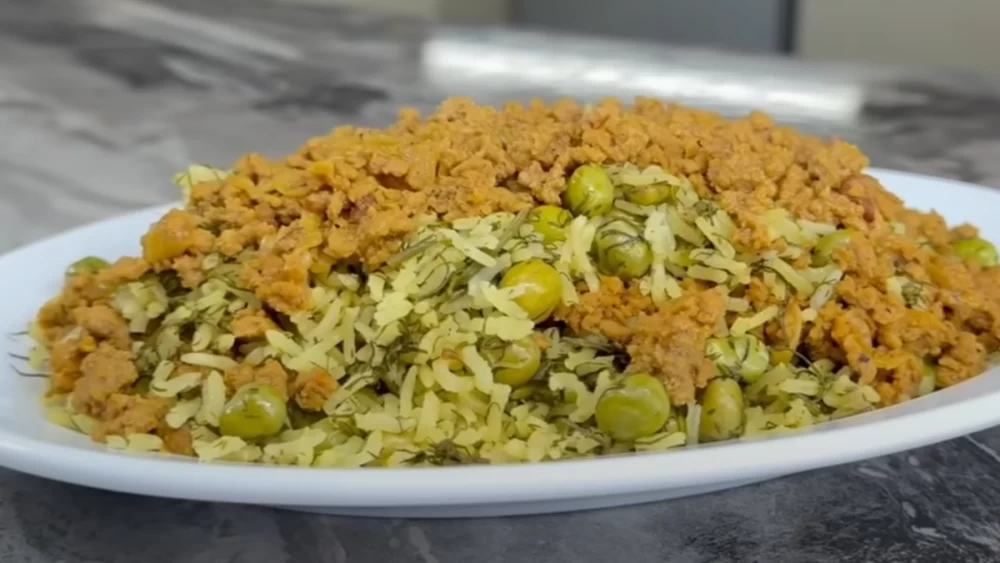 طرز تهیه نخود پلو با گوشت چرخ کرده