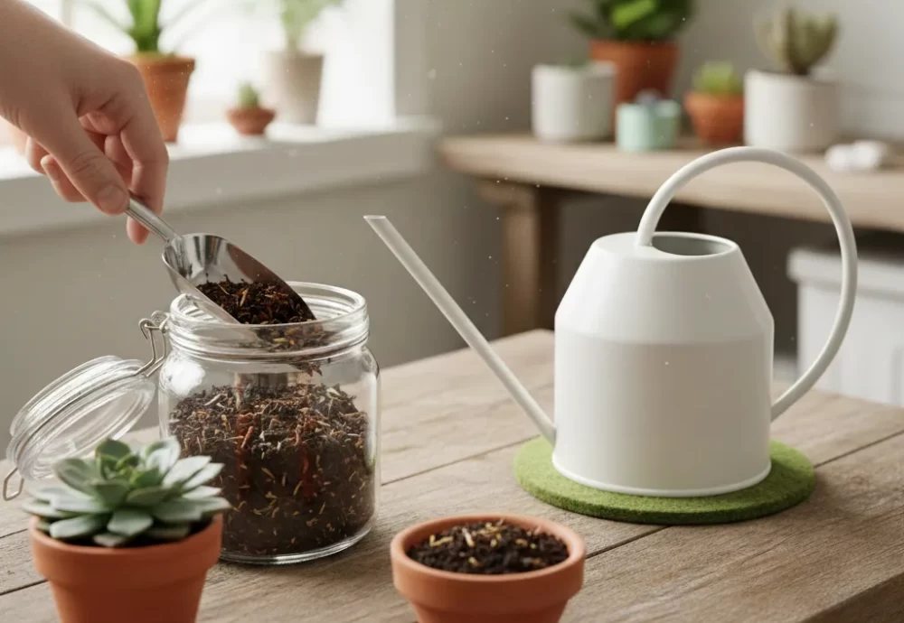 تفاله چای برای کدام گل مناسب است