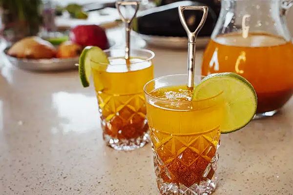 طرز تهیه شربت خاکشیر دو رنگ