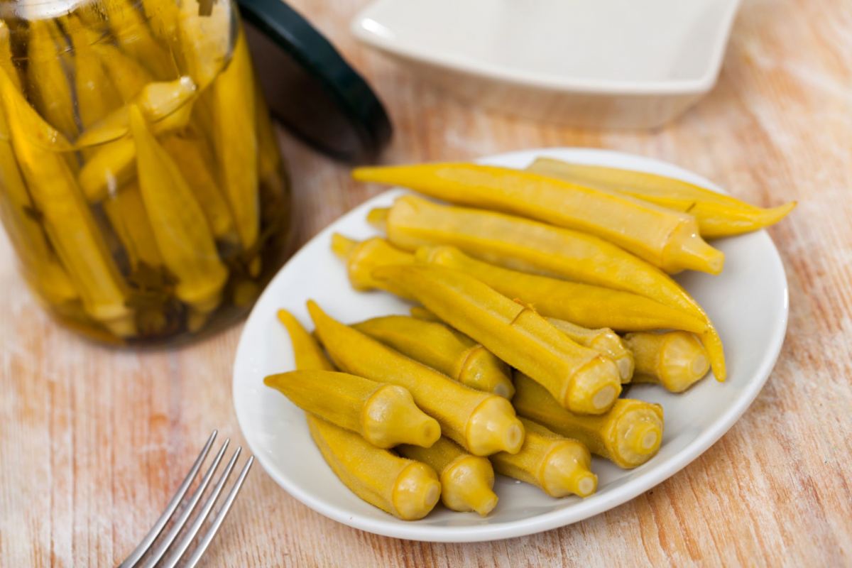 طرز تهیه ترشی بامیه