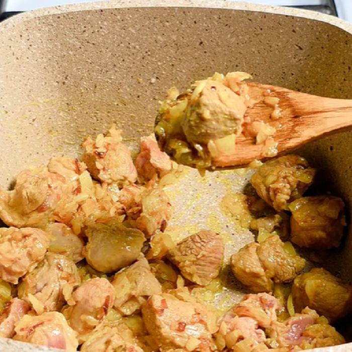 تغییر رنگ گوشت هنگام تفت دادن