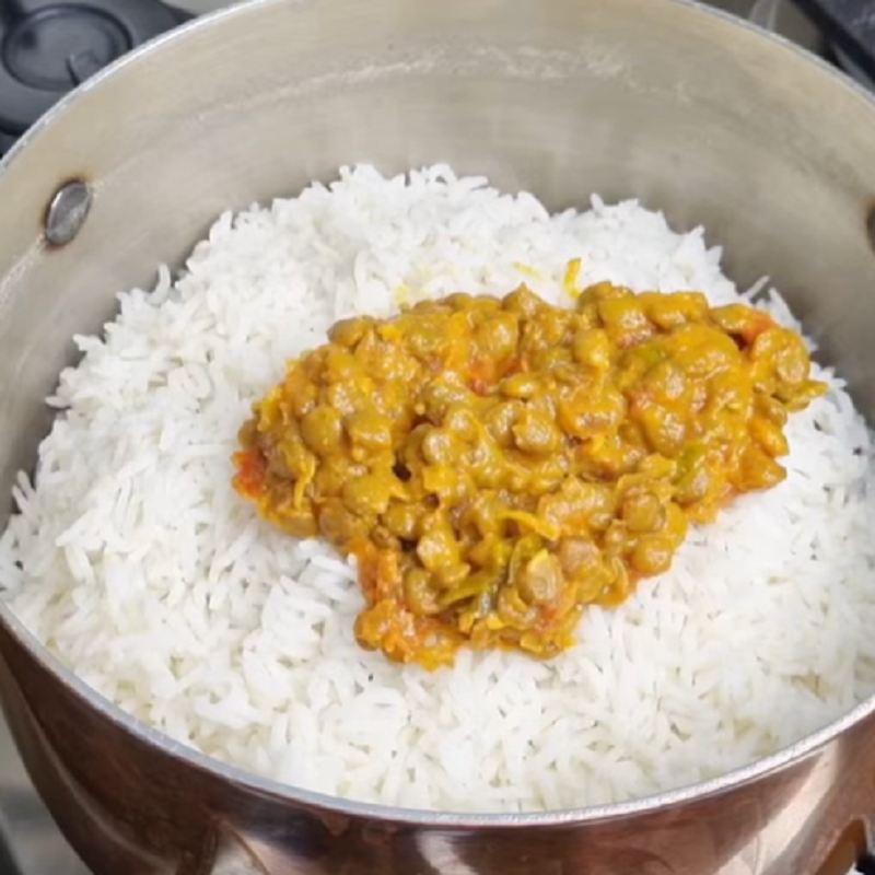 لایه چینی و دم گذاشتن بریانی