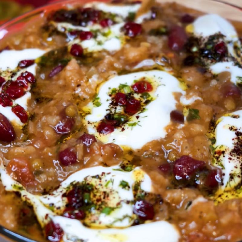 طرز تهیه آش حبوبات و برنج با آلو بخارا