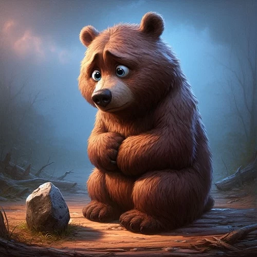 عکس و معنی ضرب المثل دوستی خاله خرسه
