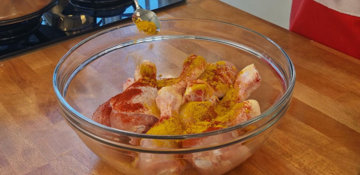 مرغ با دوغ گازدار