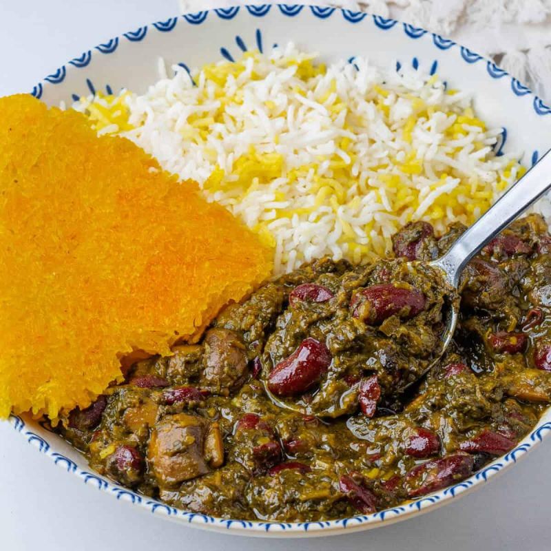 قرمه سبزی بدون گوشت
