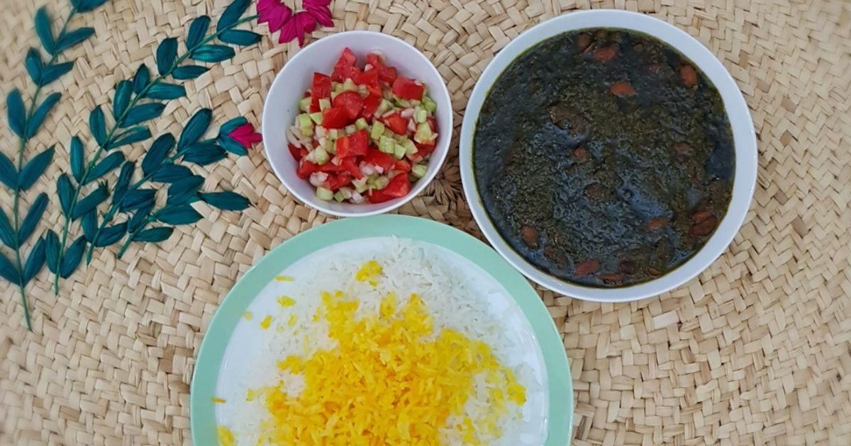 قرمه سبزی بدون گوشت