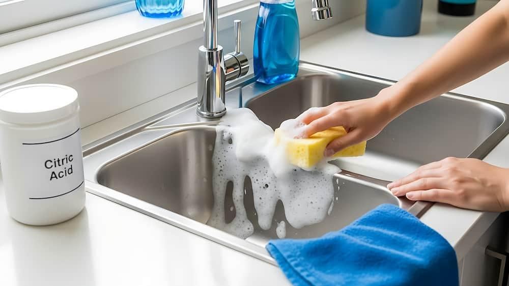 تمیز کردن سینک