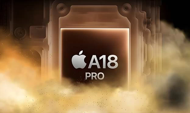 گرافیک مفهومی از پردازنده A18 Pro در آیفون ۱۶ 