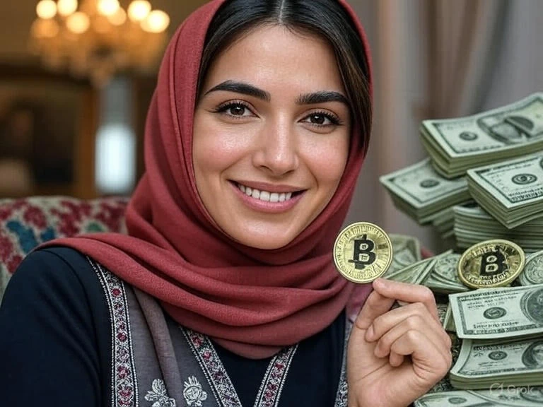 دختری که با خرید رمزارز، ثروتمند شده و خوشحال