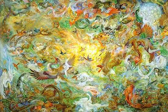 نقاشی پنجمین روز آفرینش