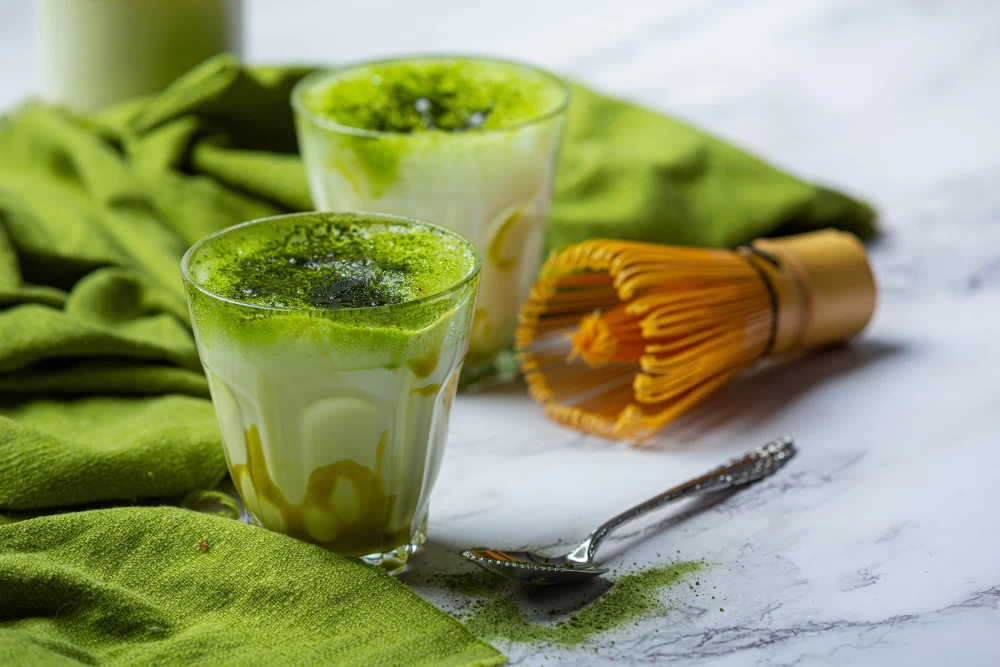 چای ماچا دم شده