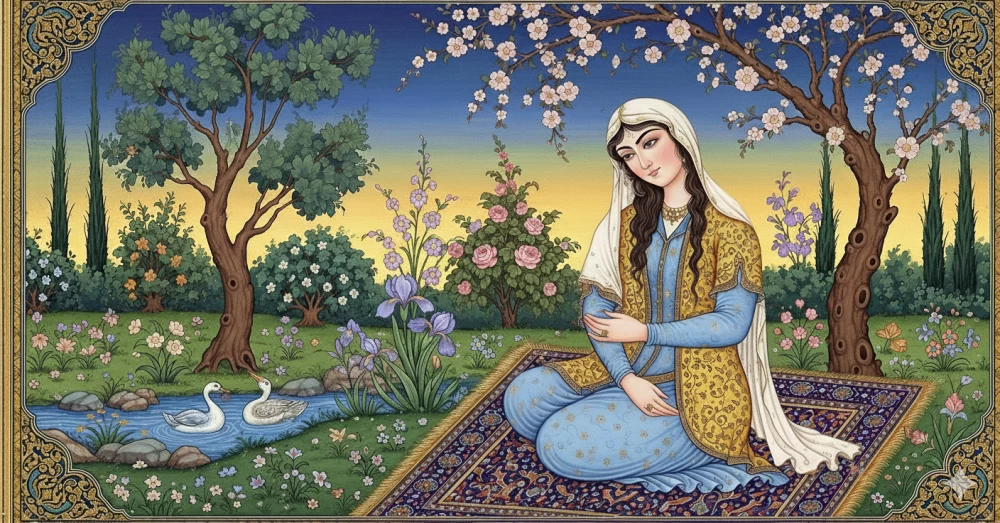 تصویر مفهومی از یکی از زنان شاهنامه