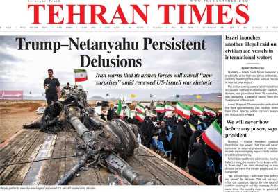روزنامه Tehran Times - سه شنبه, ۲۹ اردیبهشت ۱۴۰۵